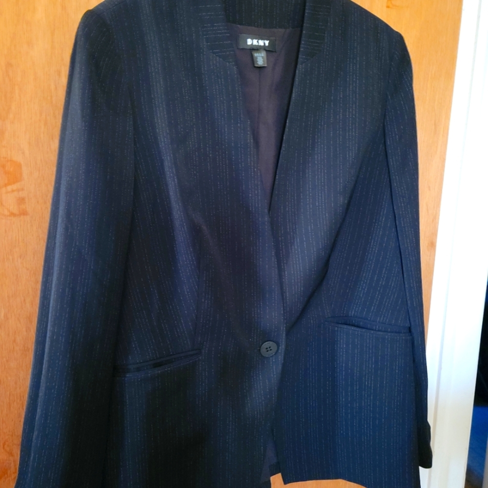 DKNY Pinstripe Blazer